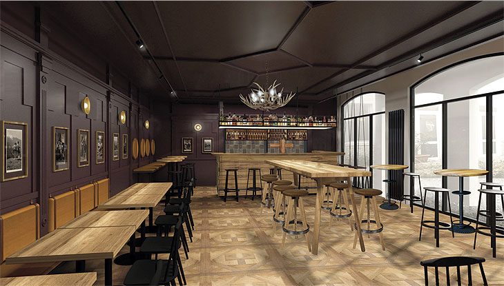 Architekturzeichnung "Herrschaftszeiten. Das Paulander im Tal"  Quelle Paulaner